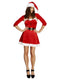 Sexy Fever Santa Babe Costume, Red